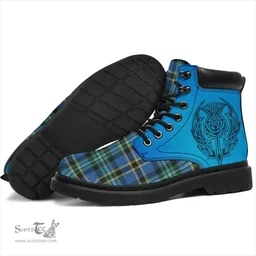 ScotsTee Shop Scottish Weir Ancient Clan Tartan Celtic Thistle All Season Boots