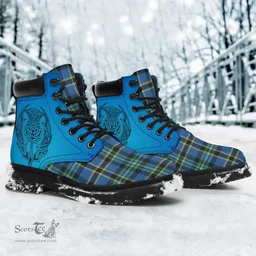 ScotsTee Shop Scottish Weir Ancient Clan Tartan Celtic Thistle All Season Boots