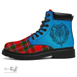 ScotsTee Shop Scottish Spens Modern Clan Tartan Celtic Thistle All Season Boots