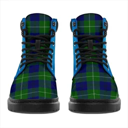 ScotsTee Shop Scottish Oliphant Modern Clan Tartan Celtic Thistle All Season Boots