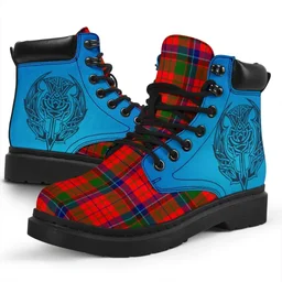 ScotsTee Shop Scottish Nicolson Modern Clan Tartan Celtic Thistle All Season Boots