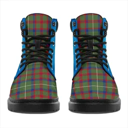 ScotsTee Shop Scottish Shaw Green Modern Clan Tartan Celtic Thistle All Season Boots