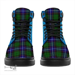 ScotsTee Shop Scottish Russell Modern Clan Tartan Celtic Thistle All Season Boots