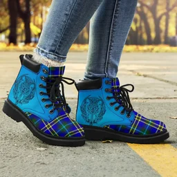 ScotsTee Shop Scottish Weir Modern Clan Tartan Celtic Thistle All Season Boots