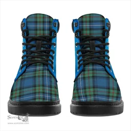 ScotsTee Shop Scottish Robertson Hunting Ancient Clan Tartan Celtic Thistle All Season Boots