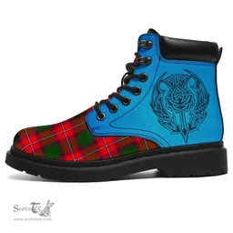 ScotsTee Shop Scottish Rattray Modern Clan Tartan Celtic Thistle All Season Boots