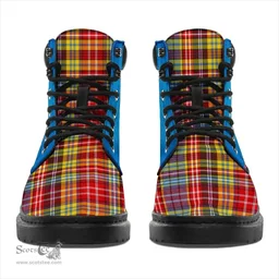 ScotsTee Shop Scottish Ogilvie Of Airlie Ancient Clan Tartan Celtic Thistle All Season Boots