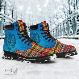 ScotsTee Shop Scottish Ogilvie Of Airlie Ancient Clan Tartan Celtic Thistle All Season Boots