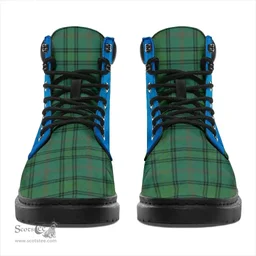 ScotsTee Shop Scottish Ross Hunting Ancient Clan Tartan Celtic Thistle All Season Boots