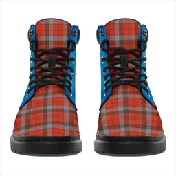 ScotsTee Shop Scottish Robertson Weathered Clan Tartan Celtic Thistle All Season Boots