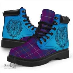 ScotsTee Shop Scottish Pride Of Glencoe Clan Tartan Celtic Thistle All Season Boots