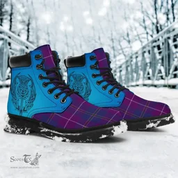 ScotsTee Shop Scottish Pride Of Glencoe Clan Tartan Celtic Thistle All Season Boots