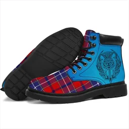 ScotsTee Shop Scottish Wishart Dress Clan Tartan Celtic Thistle All Season Boots
