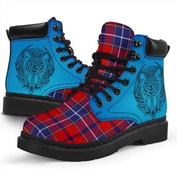 ScotsTee Shop Scottish Wishart Dress Clan Tartan Celtic Thistle All Season Boots