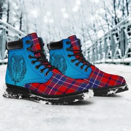 ScotsTee Shop Scottish Wishart Dress Clan Tartan Celtic Thistle All Season Boots