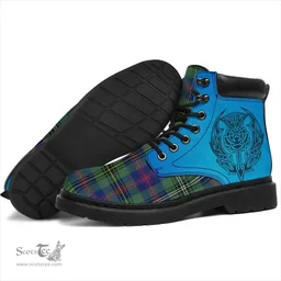 ScotsTee Shop Scottish Wood Modern Clan Tartan Celtic Thistle All Season Boots