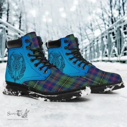 ScotsTee Shop Scottish Wood Modern Clan Tartan Celtic Thistle All Season Boots
