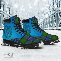 ScotsTee Shop Scottish Paterson Clan Tartan Celtic Thistle All Season Boots