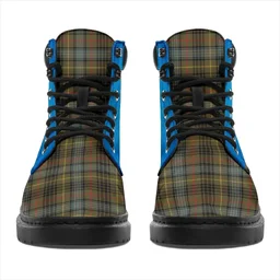 ScotsTee Shop Scottish Stewart Hunting Weathered Clan Tartan Celtic Thistle All Season Boots