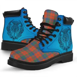 ScotsTee Shop Scottish Robertson Ancient Clan Tartan Celtic Thistle All Season Boots