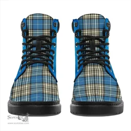 ScotsTee Shop Scottish Napier Ancient Clan Tartan Celtic Thistle All Season Boots