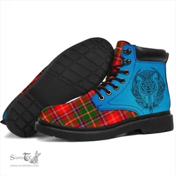 ScotsTee Shop Scottish Somerville Modern Clan Tartan Celtic Thistle All Season Boots