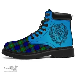 ScotsTee Shop Scottish Sempill Modern Clan Tartan Celtic Thistle All Season Boots