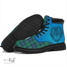 ScotsTee Shop Scottish Shaw Ancient Clan Tartan Celtic Thistle All Season Boots