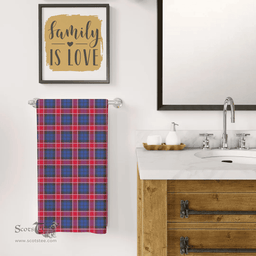 ScotsTee Shop Scottish Graham of Menteith Red Clan Tartan Bath Towel