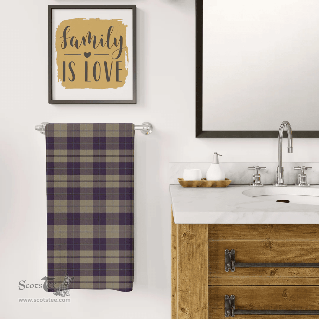 ScotsTee Shop Scottish Cunningham Dress Blue Dancers Clan Tartan Bath Towel