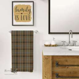 ScotsTee Shop Scottish Stewart Hunting Weathered Clan Tartan Bath Towel