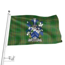 Irish Bagot Coat of Arms Family Crest Ireland Flag Irish National Tartan Irish County Flag