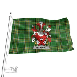 Irish Archbold Coat of Arms Family Crest Ireland Flag Irish National Tartan Irish County Flag