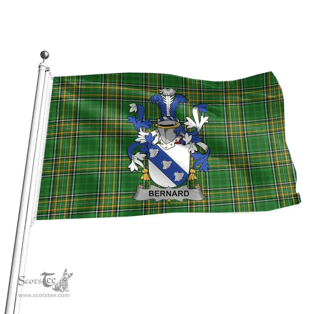 Irish Bernard Coat of Arms Family Crest Ireland Flag Irish National Tartan Irish County Flag