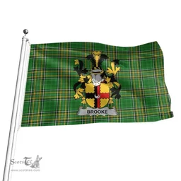 Irish Brooke Coat of Arms Family Crest Ireland Flag Irish National Tartan Irish County Flag