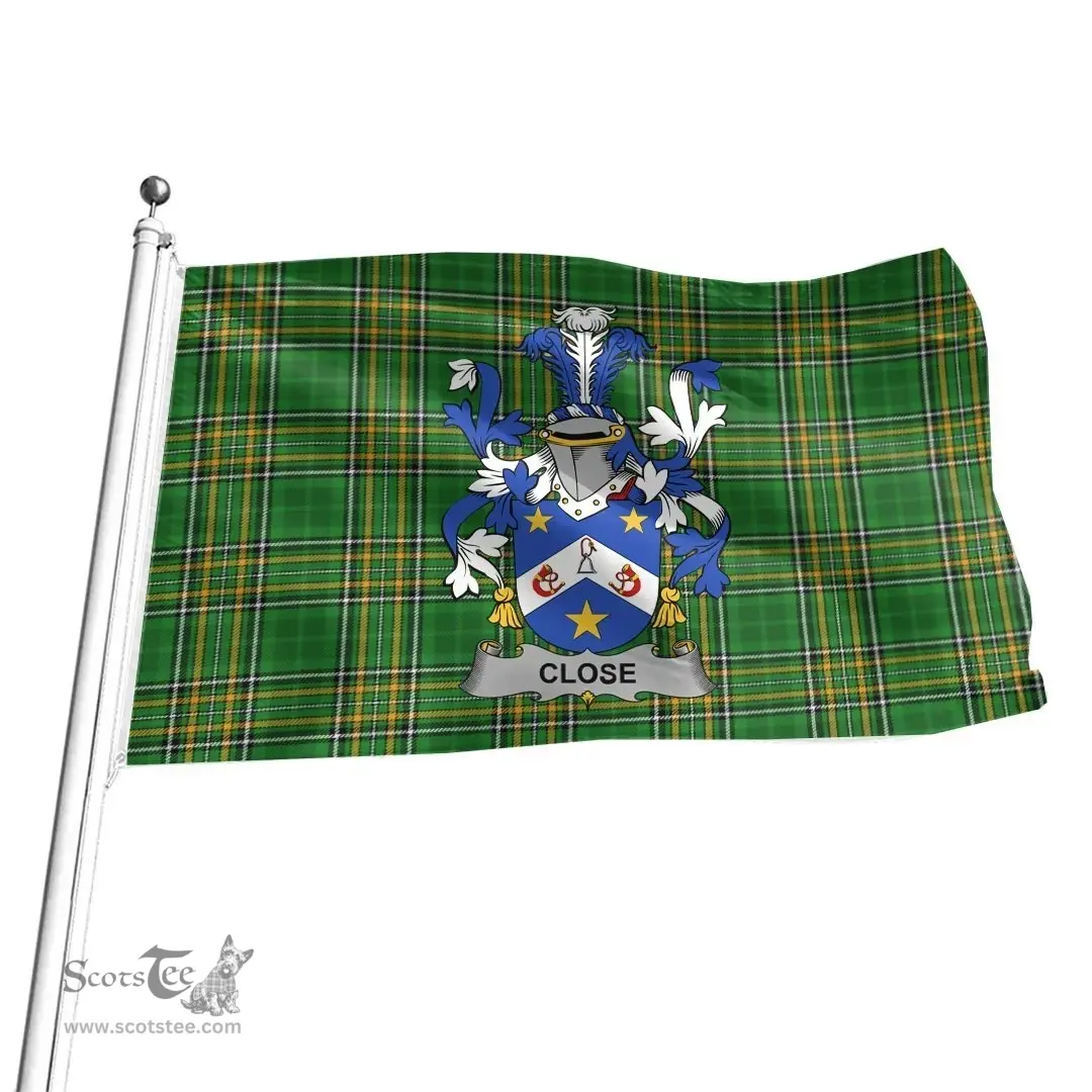 Irish Close Coat of Arms Family Crest Ireland Flag Irish National Tartan Irish County Flag
