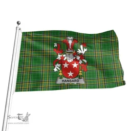 Irish Hansard Coat of Arms Family Crest Ireland Flag Irish National Tartan Irish County Flag