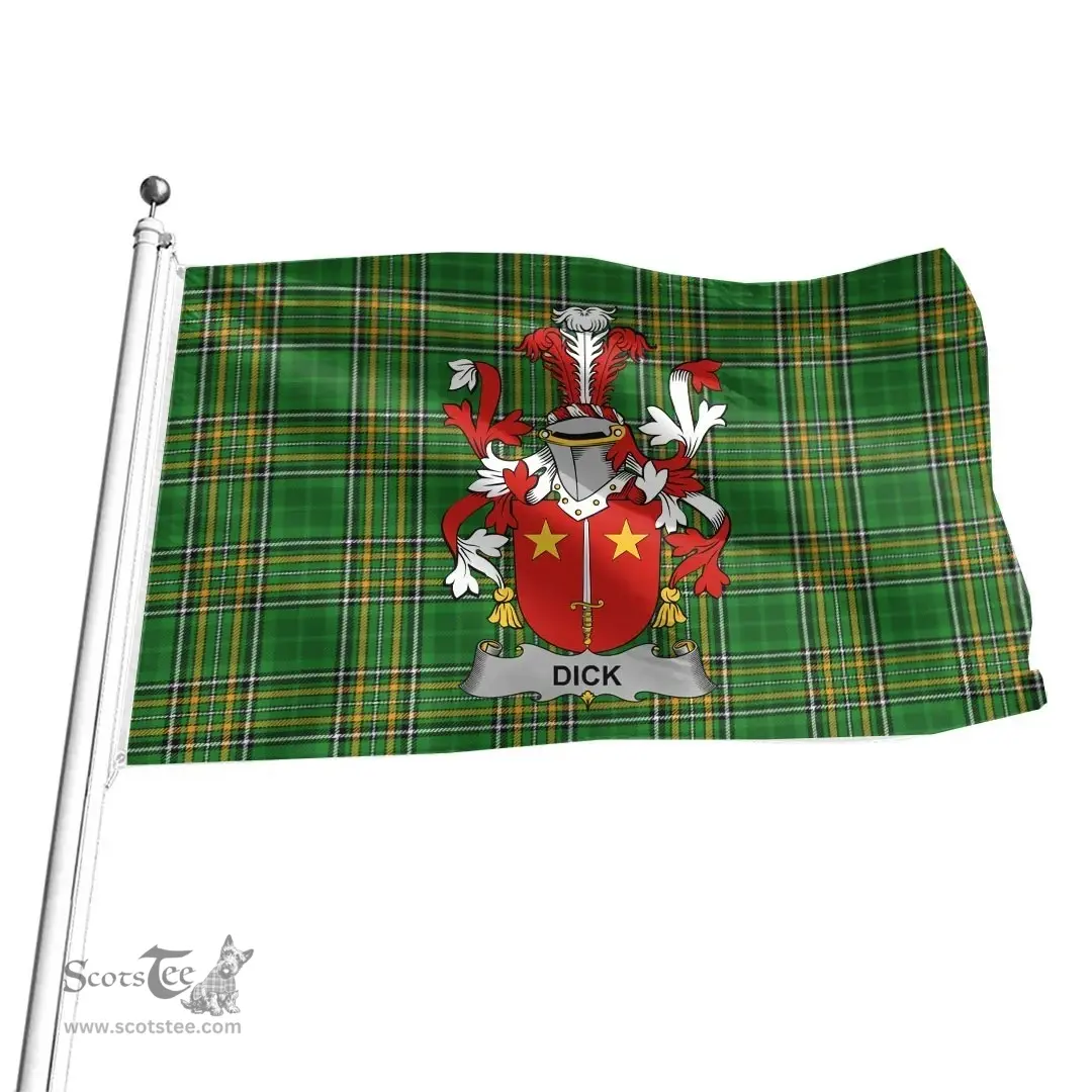 Irish Dick Coat of Arms Family Crest Ireland Flag Irish National Tartan Irish County Flag