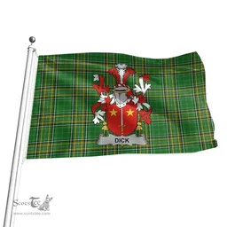 Irish Dick Coat of Arms Family Crest Ireland Flag Irish National Tartan Irish County Flag