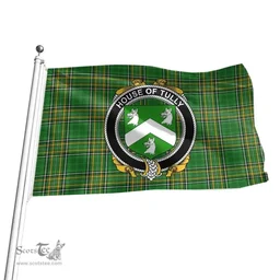 Irish House of TULLY (MACATILLA)) Coat of Arms Family Crest Ireland Flag Irish National Tartan Irish County Flag