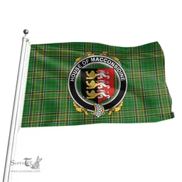 Irish House of MACCONSIDINE Coat of Arms Family Crest Ireland Flag Irish National Tartan Irish County Flag