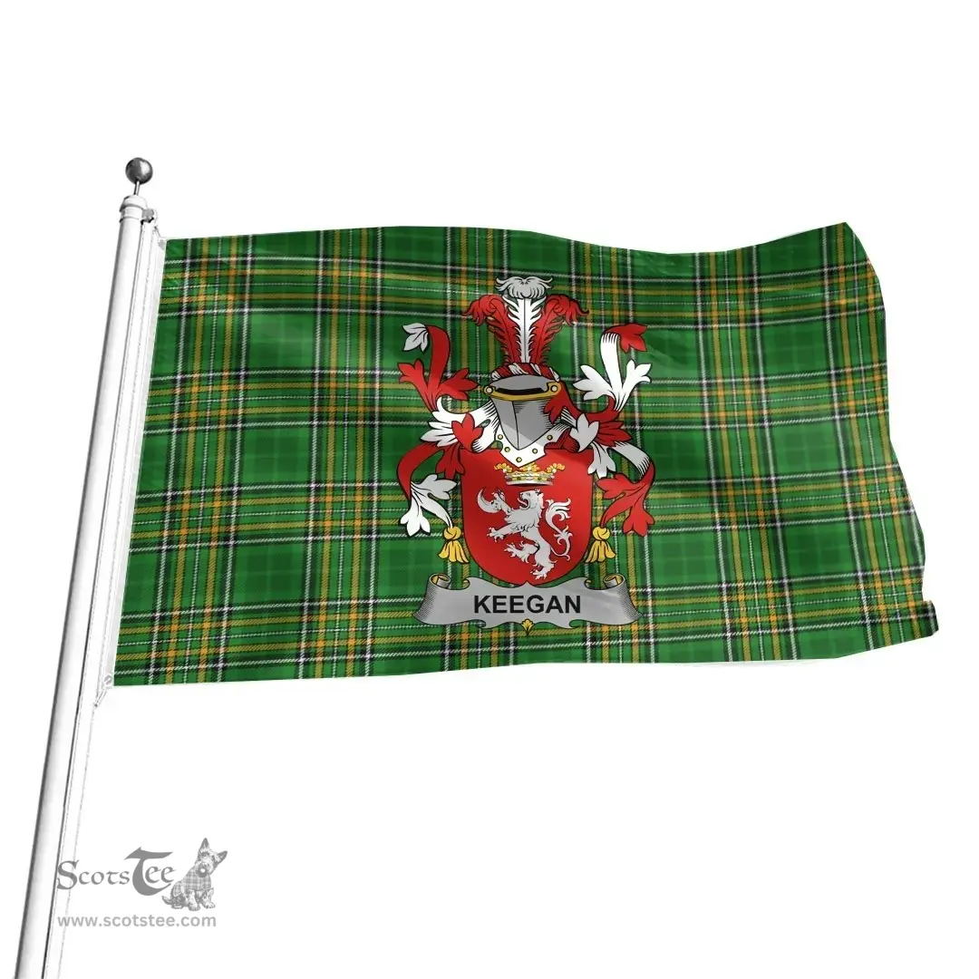 Irish Keefe or O'Keefe Coat of Arms Family Crest Ireland Flag Irish National Tartan Irish County Flag