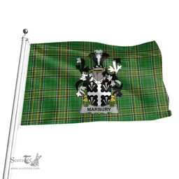 Irish Marbury Coat of Arms Family Crest Ireland Flag Irish National Tartan Irish County Flag