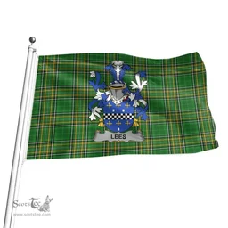 Irish Leeson Coat of Arms Family Crest Ireland Flag Irish National Tartan Irish County Flag
