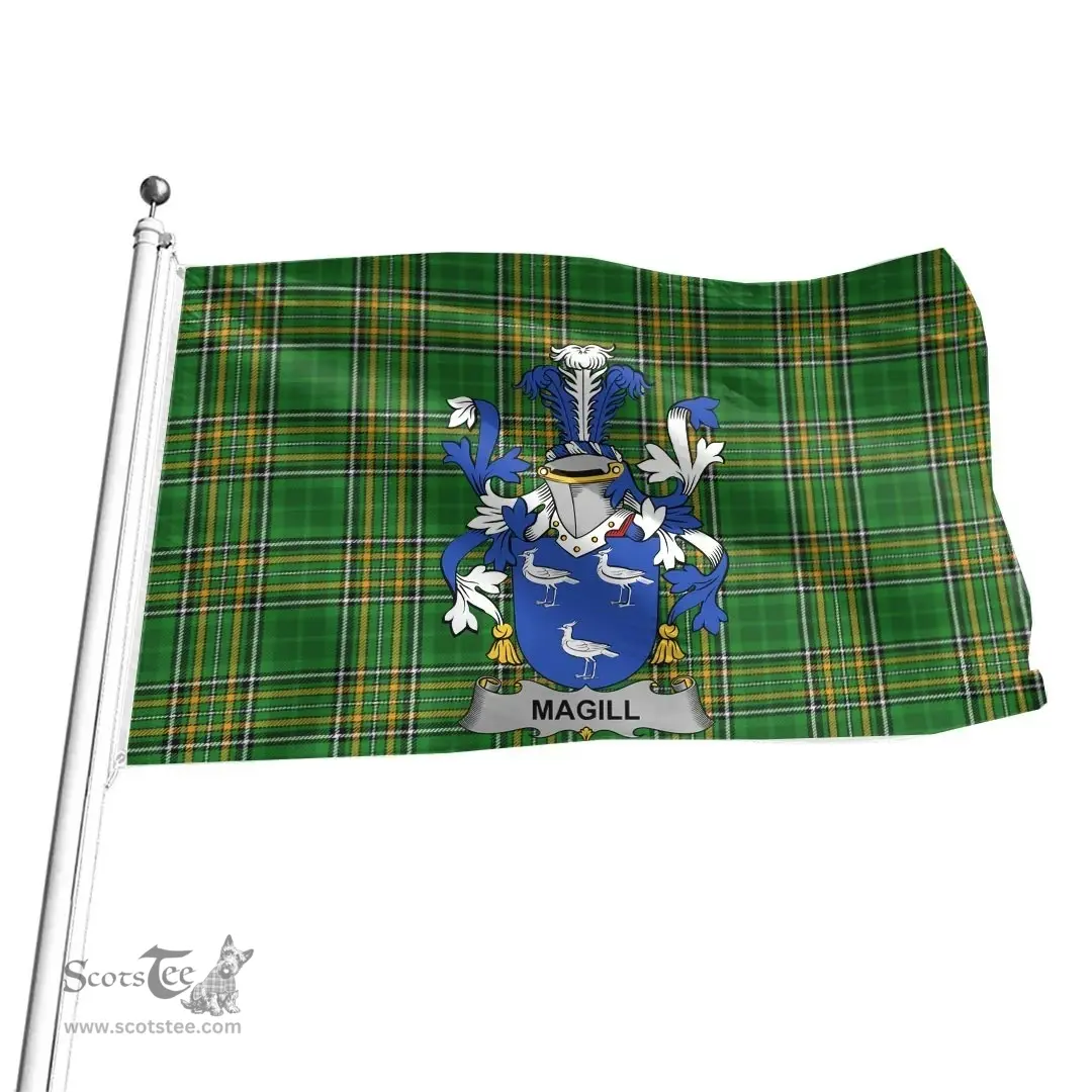 Irish Magill Coat of Arms Family Crest Ireland Flag Irish National Tartan Irish County Flag