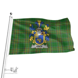 Irish Knox Coat of Arms Family Crest Ireland Flag Irish National Tartan Irish County Flag
