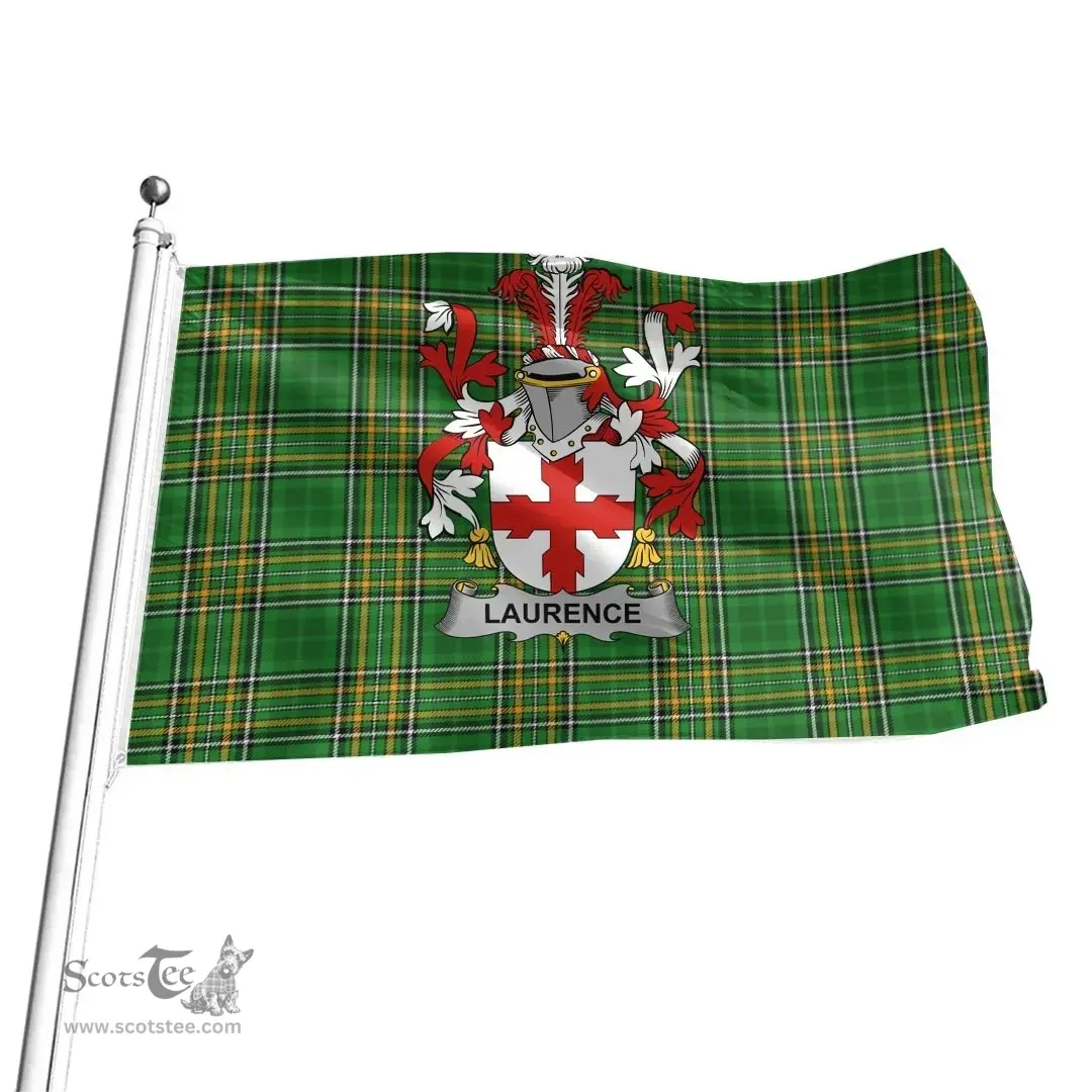 Irish Laurence Coat of Arms Family Crest Ireland Flag Irish National Tartan Irish County Flag