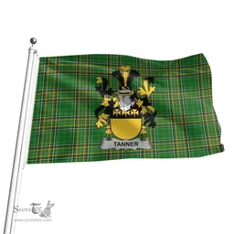 Irish Tanner Coat of Arms Family Crest Ireland Flag Irish National Tartan Irish County Flag