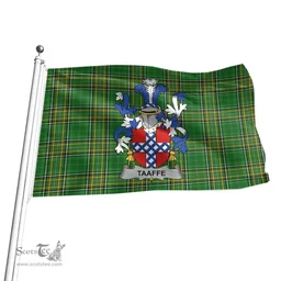 Irish Taaffe Coat of Arms Family Crest Ireland Flag Irish National Tartan Irish County Flag