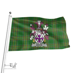 Irish Riggs Coat of Arms Family Crest Ireland Flag Irish National Tartan Irish County Flag